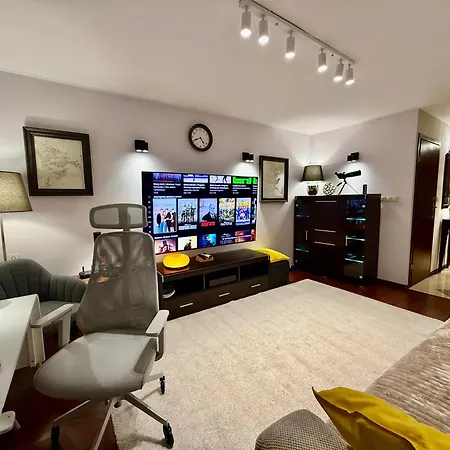 Apartamento View 4 Panorama 85'tv Wifi 2 Gbs Netflix Hbo Skyshowmax *